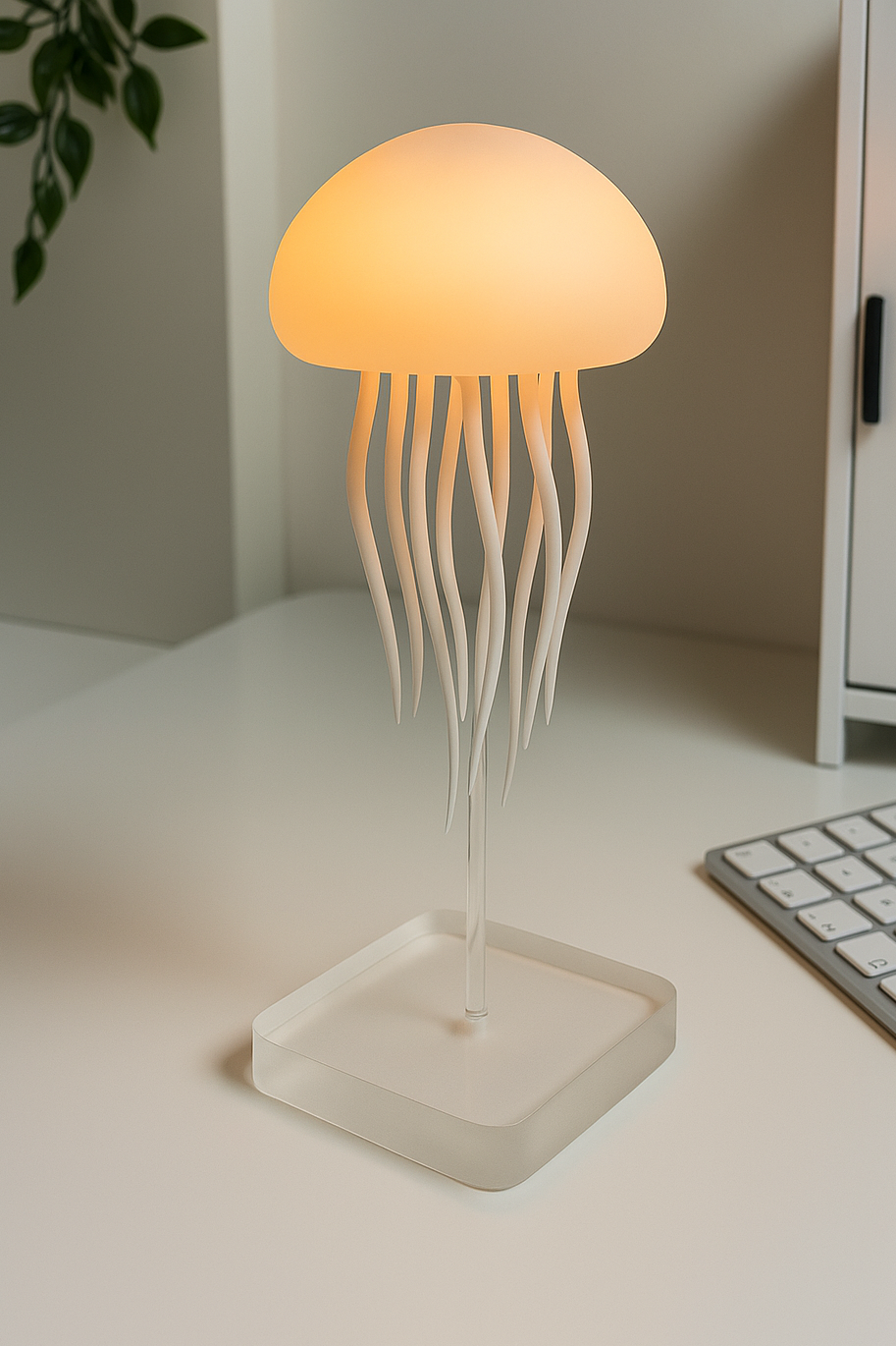 Jellyfish RGB Night Light – Gradient Ambient Lamp (Dimmable, USB)