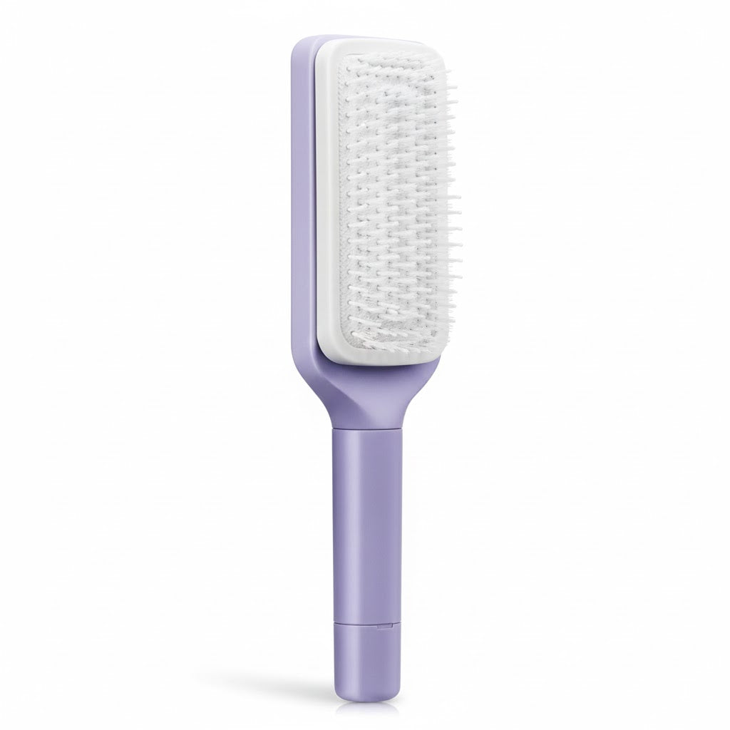 GlideClean Retractable Hair Brush