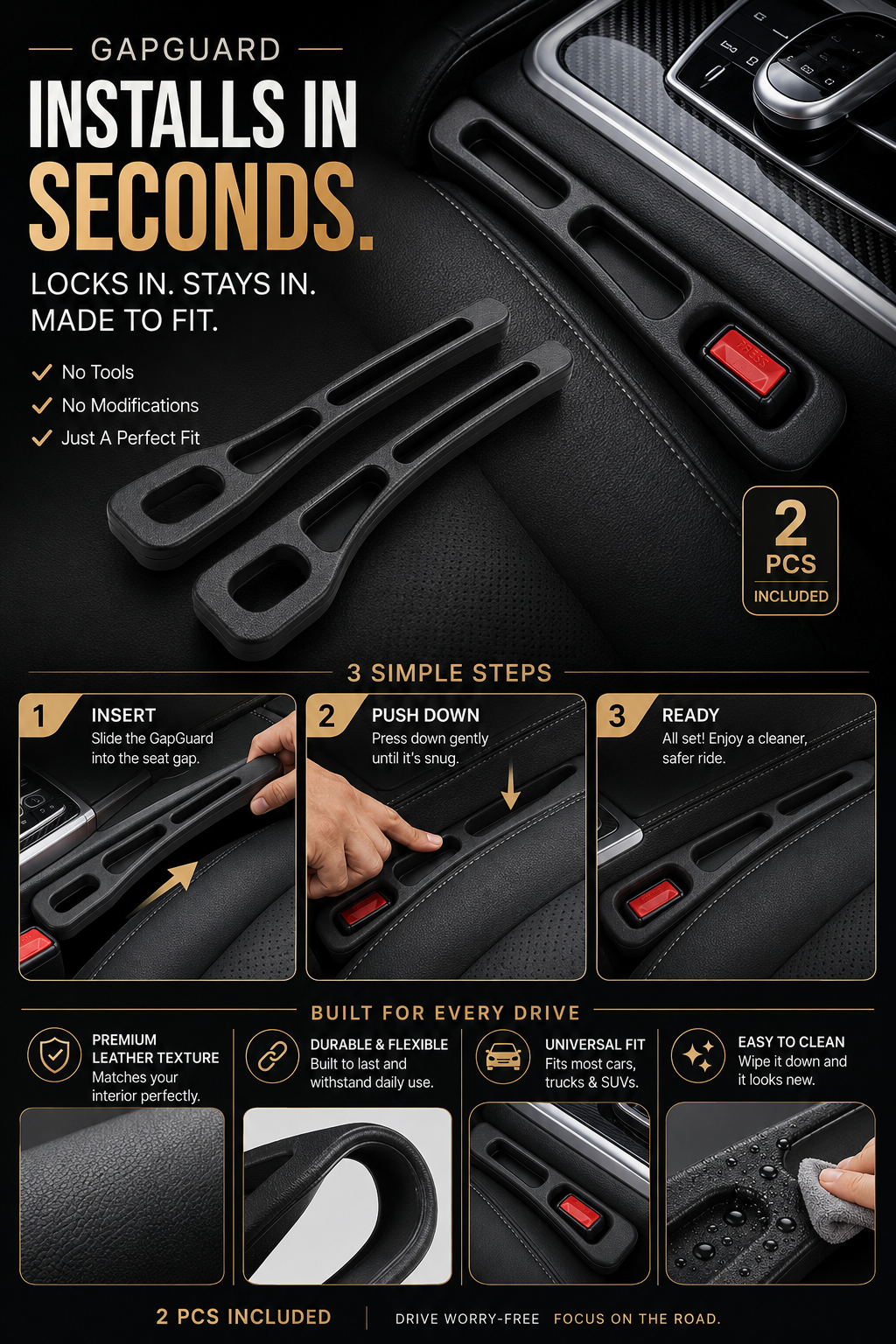 Car Gap Seat Filler