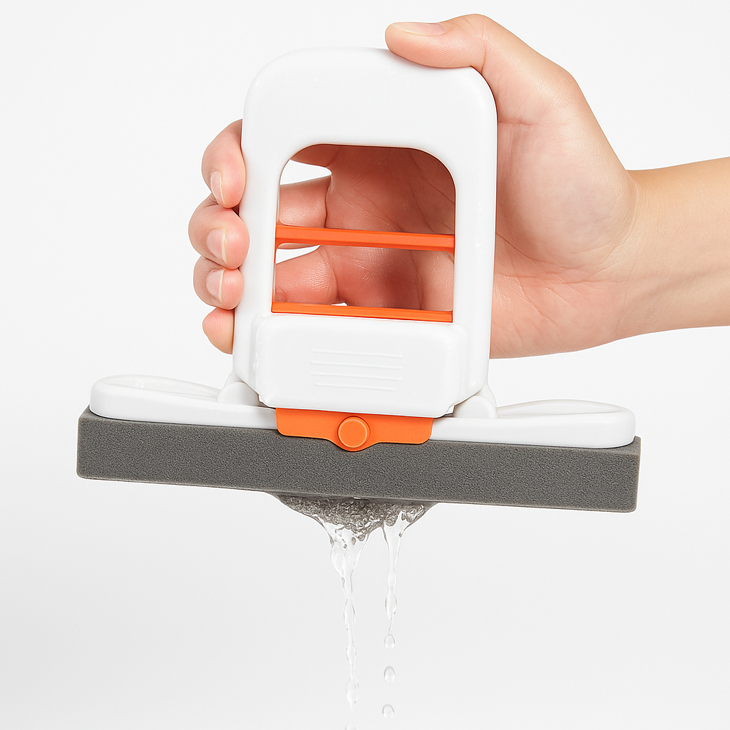 Mini Foldable Desktop Sponge Mop – Self-Squeeze Countertop Cleaner (15 cm)