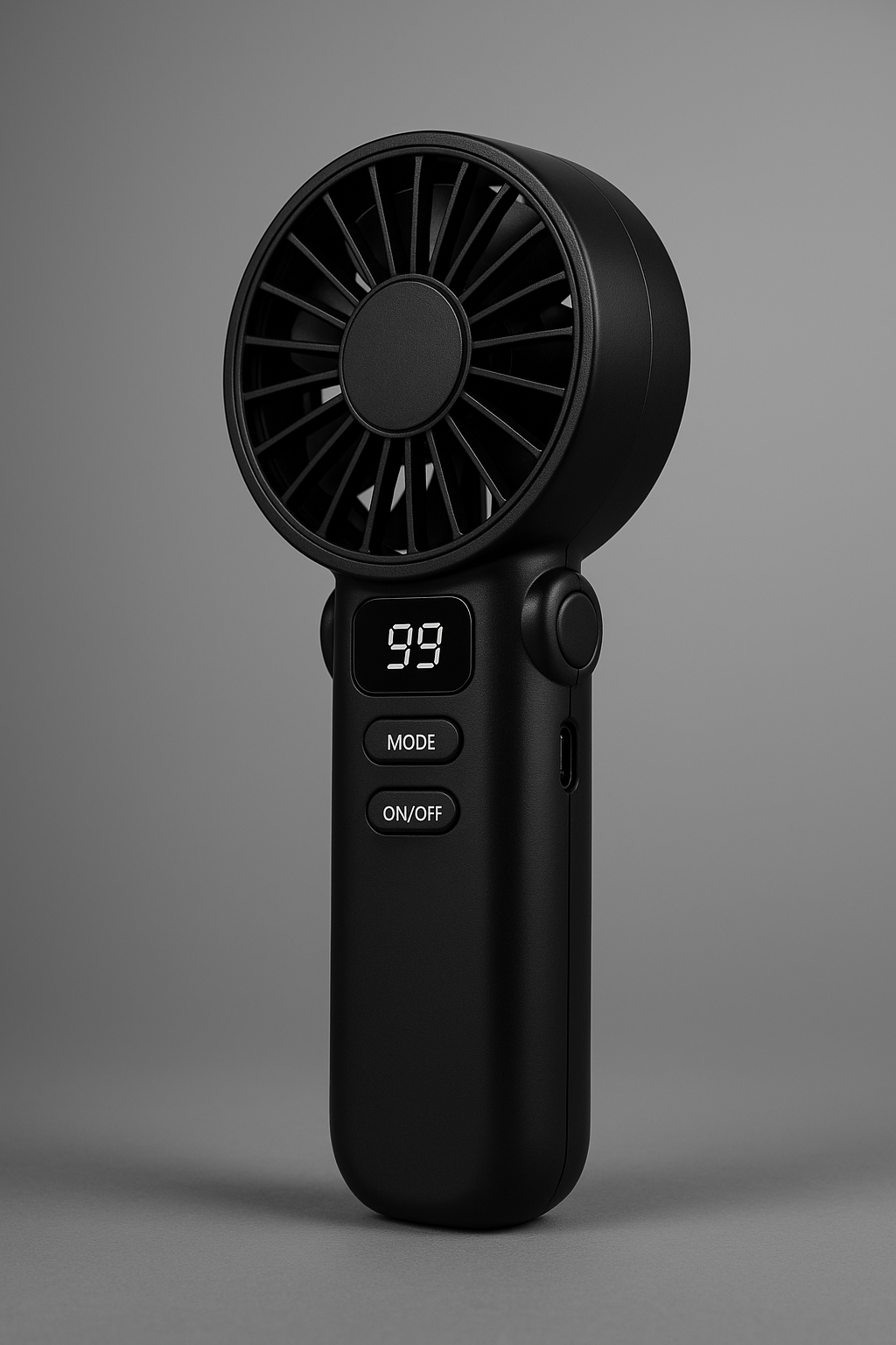 3600mAh Turbo Handheld Fan – High-Speed Portable Cooler (USB-C)