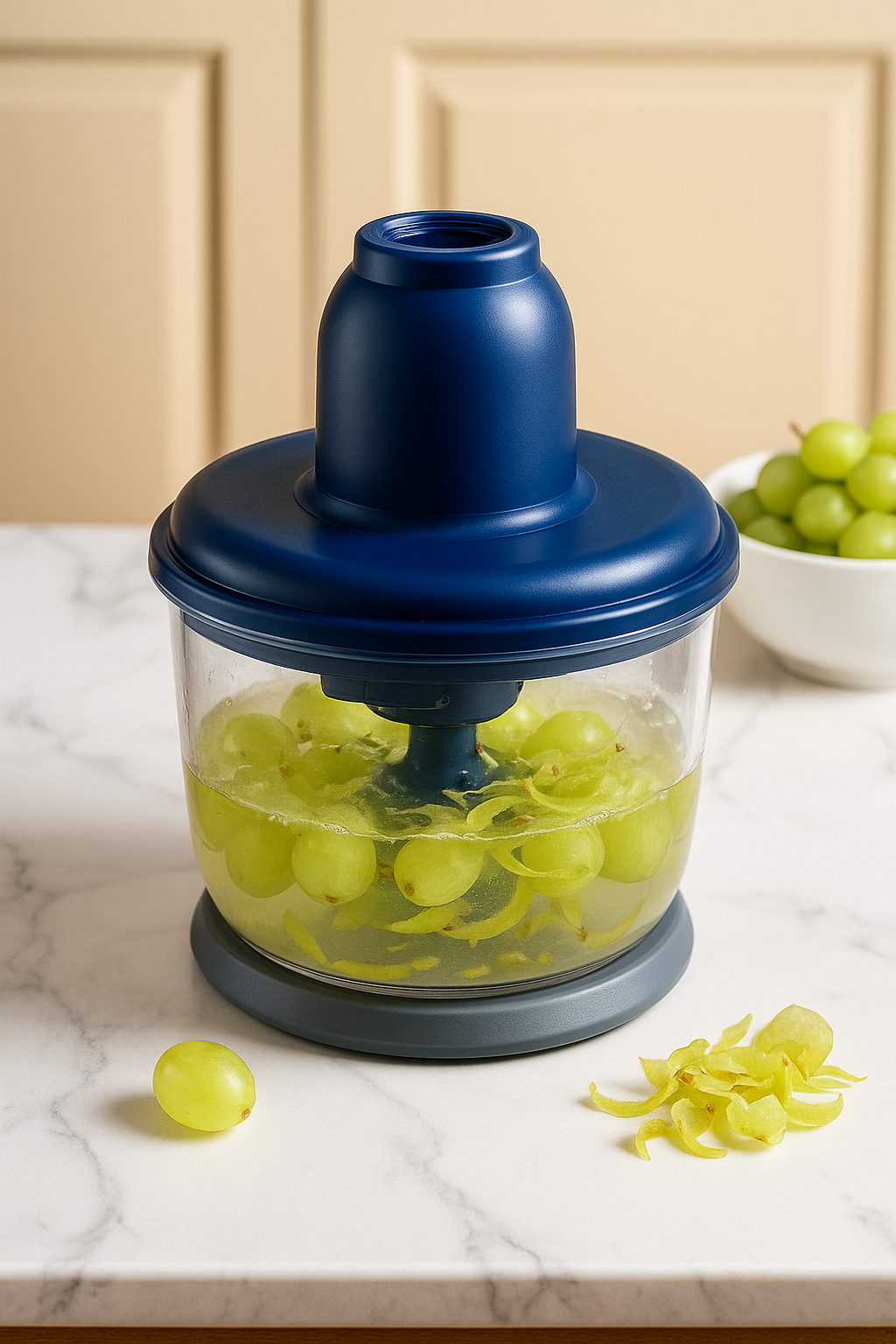 Automatic Grape Peeling Machine – Electric Fruit Skin Remover (With Bowl)