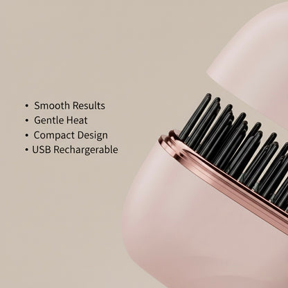 GlamBrush™ Portable Wireless Hair Straightener Comb