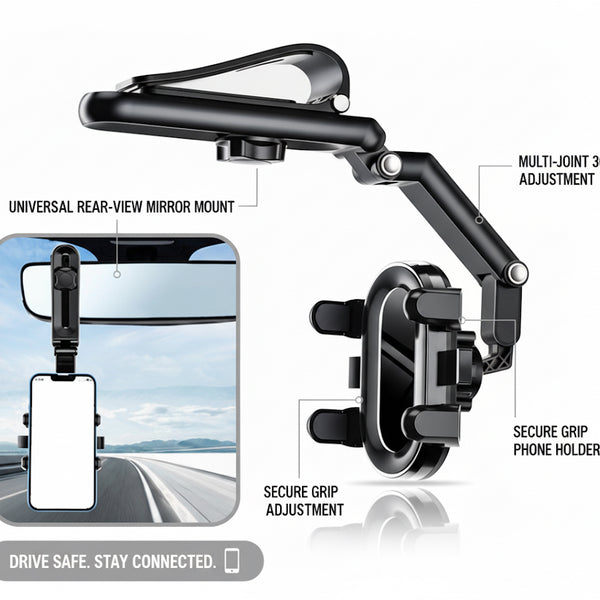 Sun Visor Phone Holder - Foldable 360°