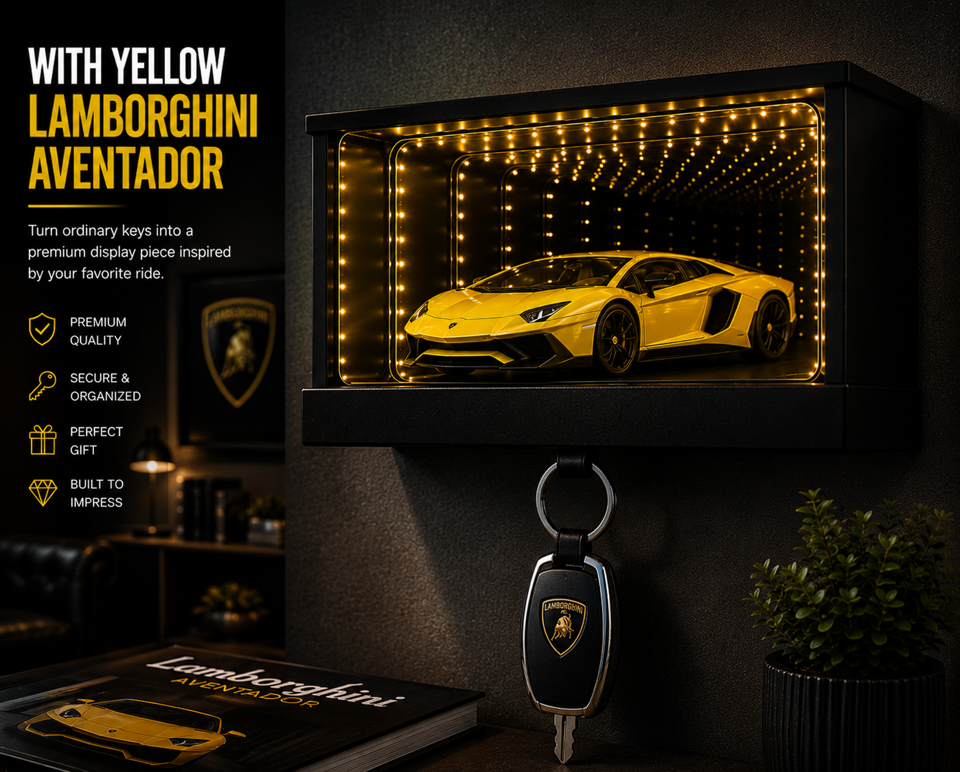 Fliply Key Setter™ Wall Key Holder