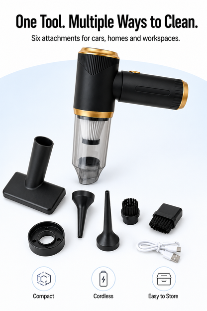 Portable 2-in-1 Handheld Vacuum & Air Blower