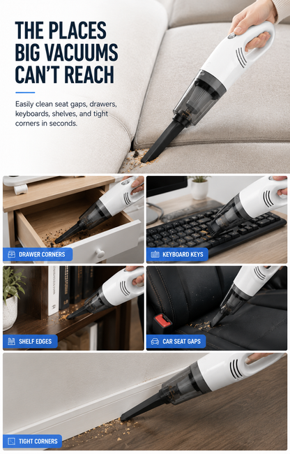 SwiftVac™ Portable Handheld Vacuum Cleaner