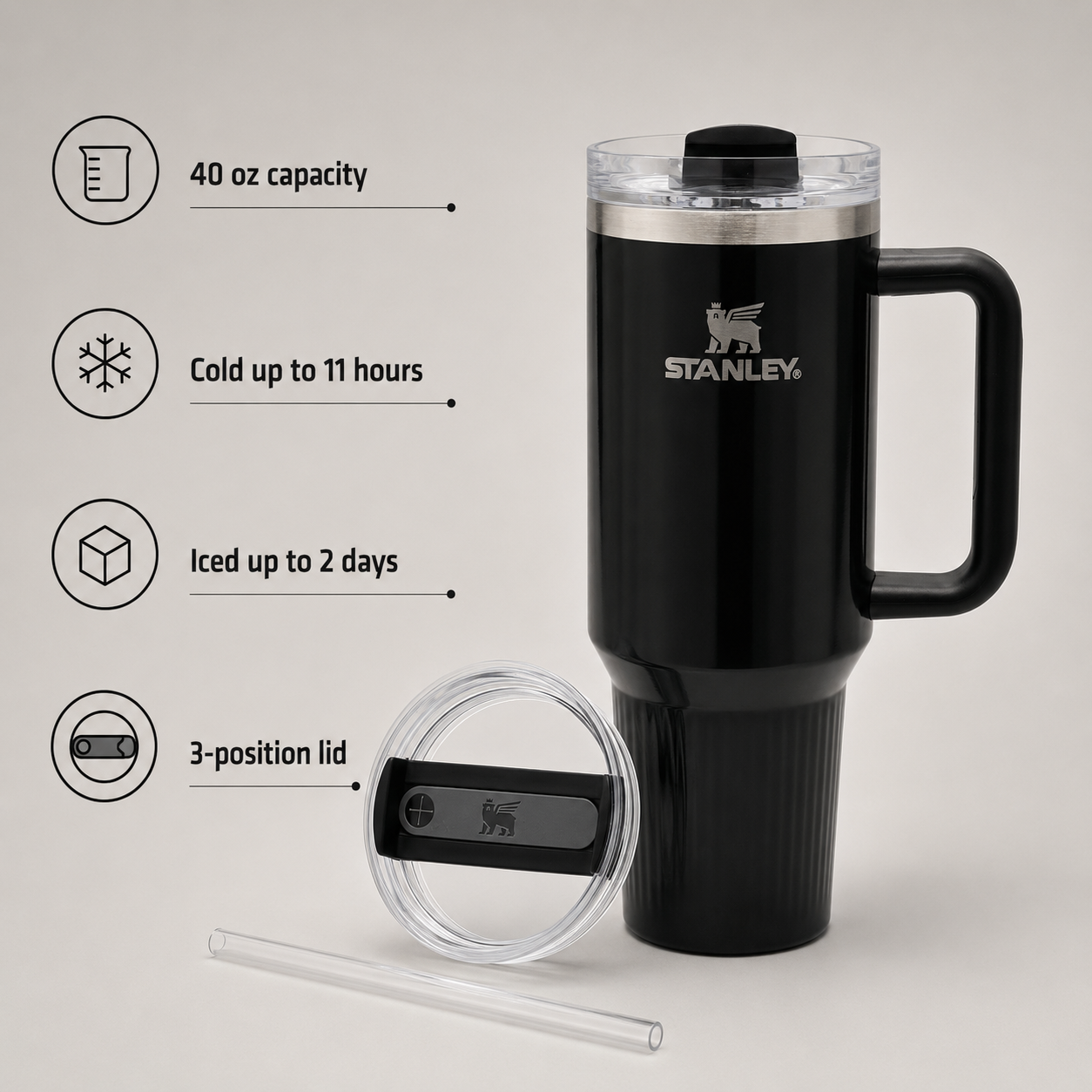 Stanley® Quencher H2.0 FlowState™ Tumbler – 40 oz
