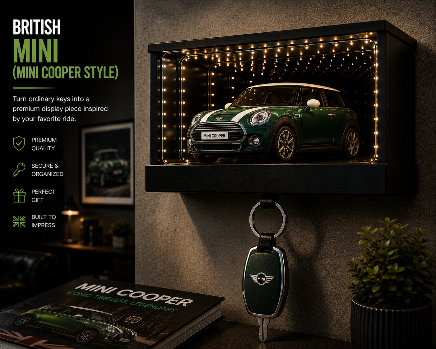 Fliply Key Setter™ Wall Key Holder