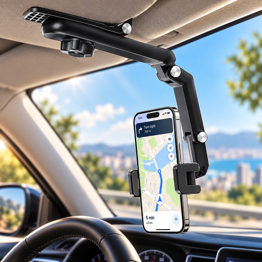 Sun Visor Phone Holder - Foldable 360°