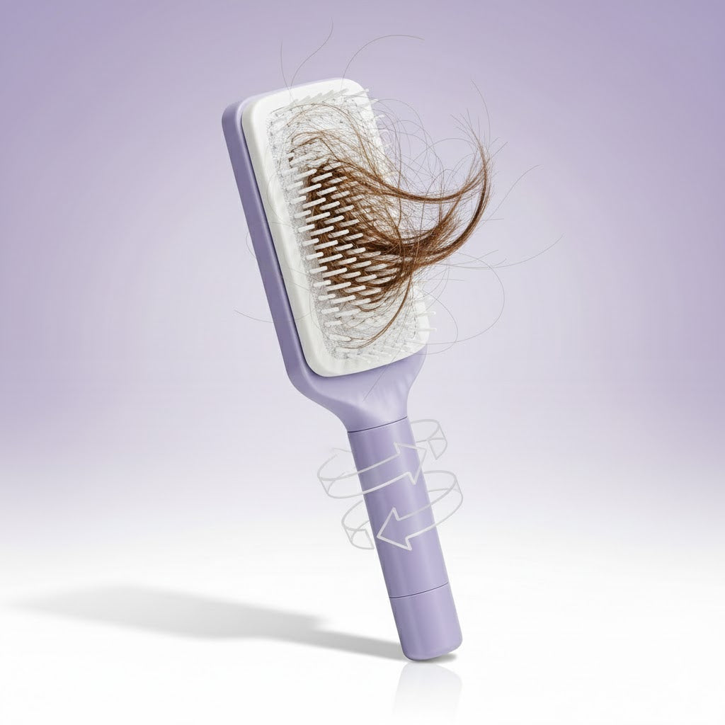 GlideClean Retractable Hair Brush