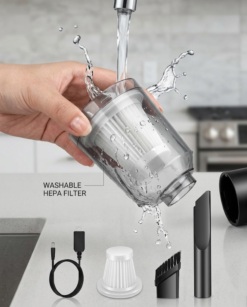 TurboVac™ Portable Mini Vacuum