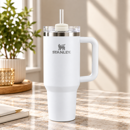 Stanley Quencher H2.0 FlowState™ – 40 oz | Arctic White