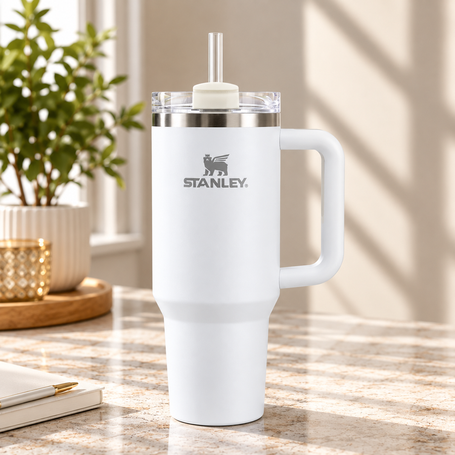 Stanley Quencher H2.0 FlowState™ – 40 oz | Arctic White